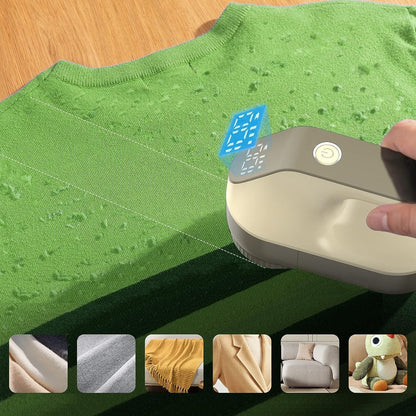 Aparat electric pentru indepartarea scamelor, Lucmark, Acumulator, Portabil, 9000 rpm, Sampanie